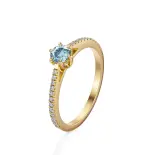 Pierścionek zaręczynowy z akwamarynem AJPZ_028 Pierścionek zaręczynowy z akwamarynem AJPZ_028